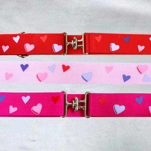 1.5 inch equestrian belt, Valentines horse riding belt, heart belt, Equestrian Valentines gift,Childs horse show belt