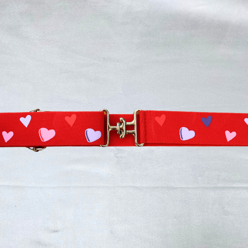 1.5 inch equestrian belt, Valentines horse riding belt, heart belt, Equestrian Valentines gift,Childs horse show belt