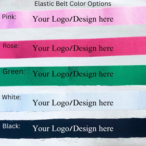 1.5 inch Elastic Custom Belt, Your Barn Logo on Custom Belt, Your Own Design on Custom Belt