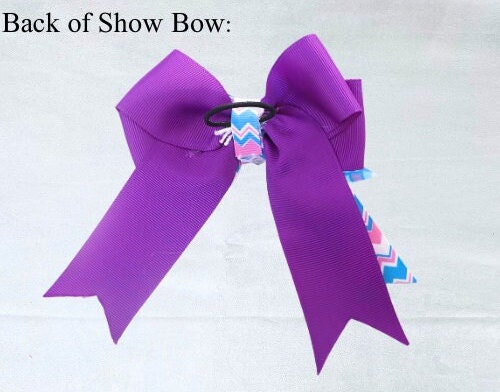 Horse show bows, Equestrian hair bows, Purple and Blue Mermaid Scales, Short stirrup, Lead line, Girls hair bows