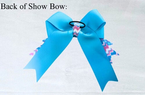 Horse show bows, Equestrian hair bows, Blue mermaid scales, Short Stirrup, Lead line, Girls hair bows